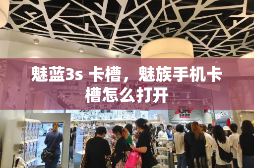 魅蓝3s 卡槽，魅族手机卡槽怎么打开-第1张图片-星选测评