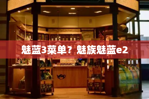 魅蓝3菜单？魅族魅蓝e2