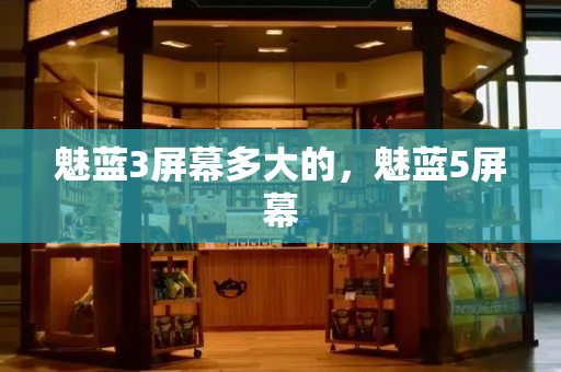 魅蓝3屏幕多大的，魅蓝5屏幕-第1张图片-星选测评