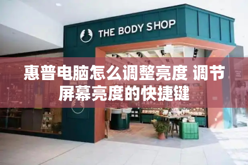 惠普电脑怎么调整亮度 调节屏幕亮度的快捷键-第1张图片-星选测评