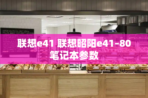 联想e41 联想昭阳e41–80笔记本参数-第1张图片-星选测评