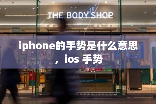 iphone的手势是什么意思，ios 手势-第1张图片-星选测评