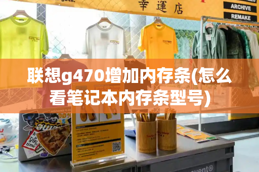 联想g470增加内存条(怎么看笔记本内存条型号)-第1张图片-星选测评