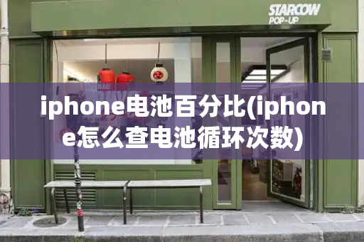 iphone电池百分比(iphone怎么查电池循环次数)
