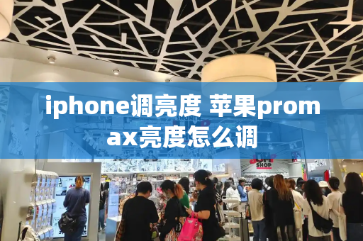 iphone调亮度 苹果promax亮度怎么调
