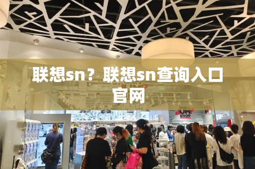 联想sn？联想sn查询入口官网-第1张图片-星选测评