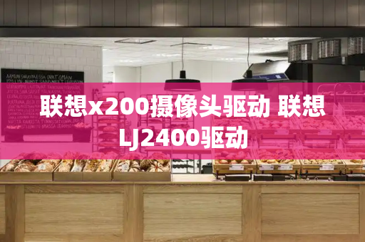 联想x200摄像头驱动 联想LJ2400驱动-第1张图片-星选测评