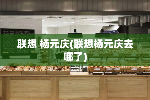 联想 杨元庆(联想杨元庆去哪了)-第1张图片-星选测评