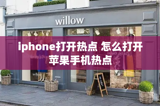 iphone打开热点 怎么打开苹果手机热点-第1张图片-星选测评