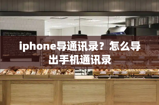 iphone导通讯录？怎么导出手机通讯录-第1张图片-星选测评