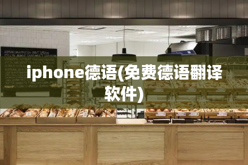 iphone德语(免费德语翻译软件)