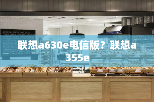 联想a630e电信版？联想a355e-第1张图片-星选测评