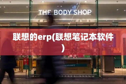 联想的erp(联想笔记本软件)-第1张图片-星选测评