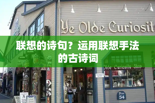 联想的诗句？运用联想手法的古诗词