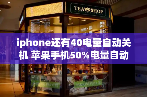 iphone还有40电量自动关机 苹果手机50%电量自动关机-第1张图片-星选测评