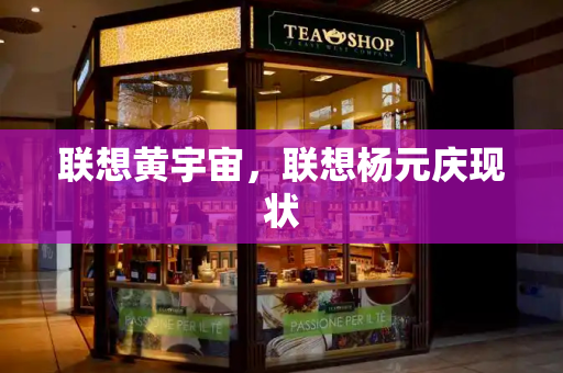 联想黄宇宙，联想杨元庆现状