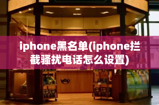 iphone黑名单(iphone拦截骚扰电话怎么设置)-第1张图片-星选测评