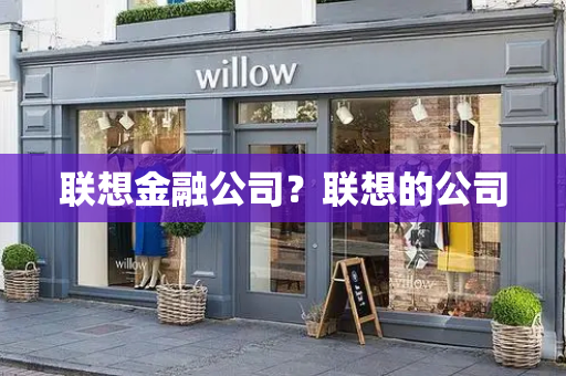 联想金融公司？联想的公司-第1张图片-星选测评