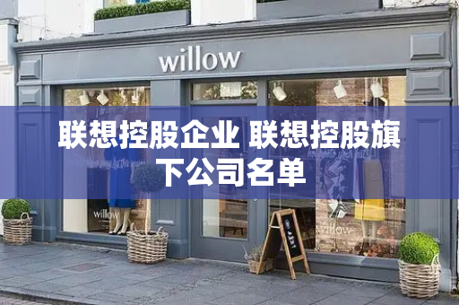 联想控股企业 联想控股旗下公司名单
