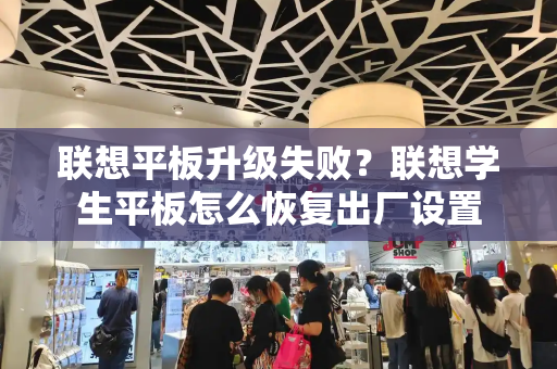 联想平板升级失败？联想学生平板怎么恢复出厂设置-第1张图片-星选测评