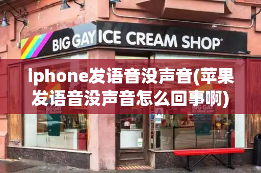 iphone发语音没声音(苹果发语音没声音怎么回事啊)
