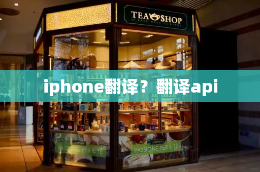 iphone翻译？翻译api