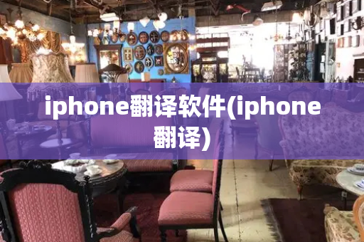 iphone翻译软件(iphone翻译)