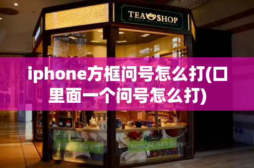 iphone方框问号怎么打(口里面一个问号怎么打)