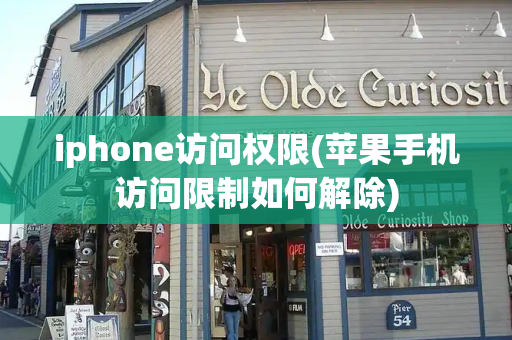 iphone访问权限(苹果手机访问限制如何解除)-第1张图片-星选测评