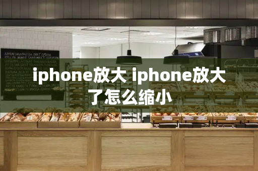 iphone放大 iphone放大了怎么缩小-第1张图片-星选测评