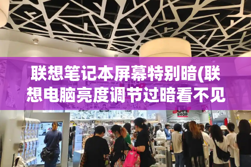 联想笔记本屏幕特别暗(联想电脑亮度调节过暗看不见屏幕)