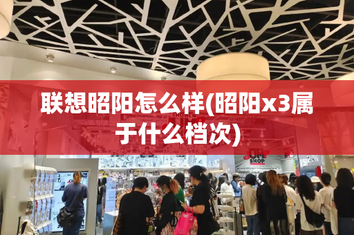 联想昭阳怎么样(昭阳x3属于什么档次)