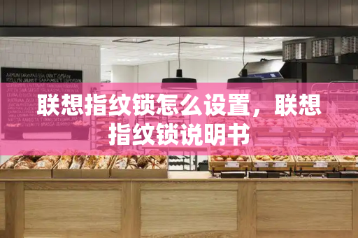 联想指纹锁怎么设置，联想指纹锁说明书-第1张图片-星选测评