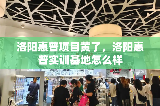 洛阳惠普项目黄了，洛阳惠普实训基地怎么样-第1张图片-星选测评