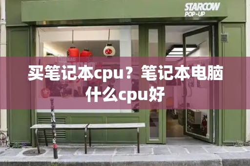 买笔记本cpu？笔记本电脑什么cpu好