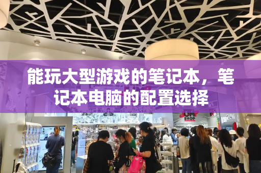 能玩大型游戏的笔记本，笔记本电脑的配置选择