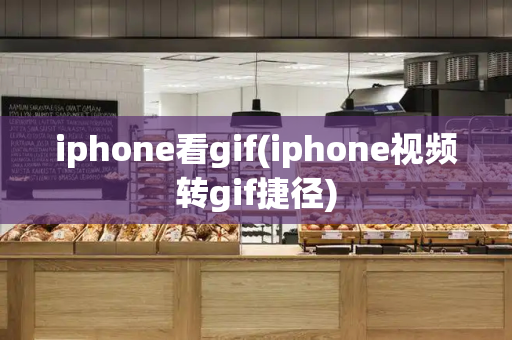 iphone看gif(iphone视频转gif捷径)