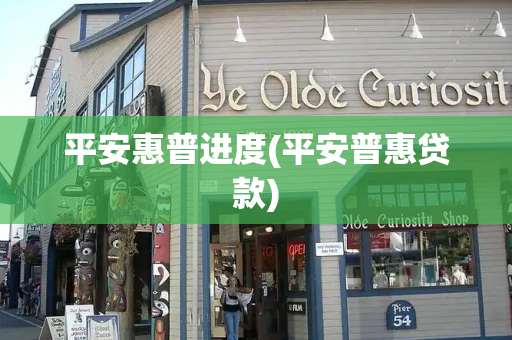平安惠普进度(平安普惠贷款)