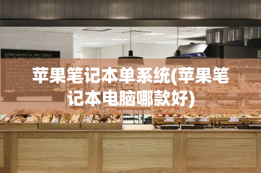 苹果笔记本单系统(苹果笔记本电脑哪款好)-第1张图片-星选测评