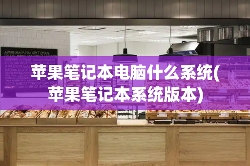 苹果笔记本电脑什么系统(苹果笔记本系统版本)-第1张图片-星选测评