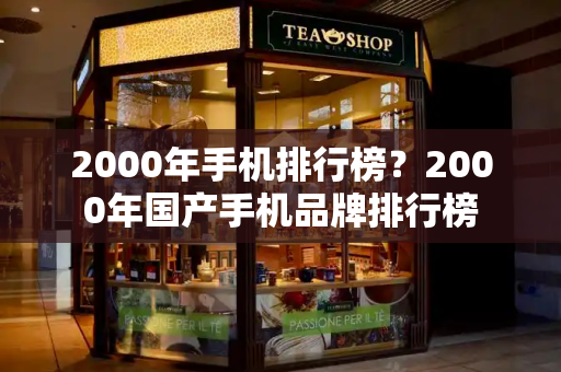 2000年手机排行榜？2000年国产手机品牌排行榜-第1张图片-星选测评