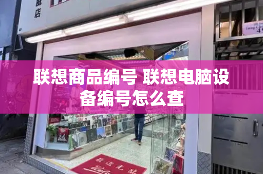 联想商品编号 联想电脑设备编号怎么查-第1张图片-星选测评