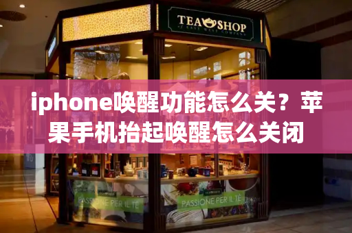 iphone唤醒功能怎么关？苹果手机抬起唤醒怎么关闭