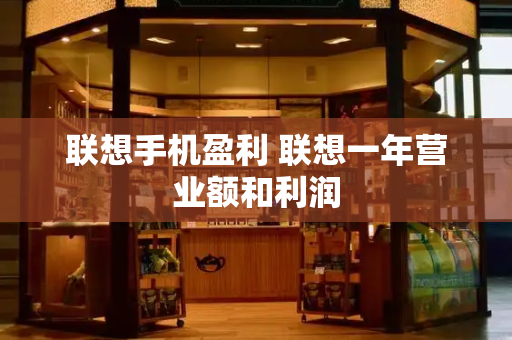 联想手机盈利 联想一年营业额和利润-第1张图片-星选测评