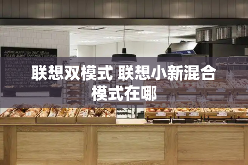 联想双模式 联想小新混合模式在哪