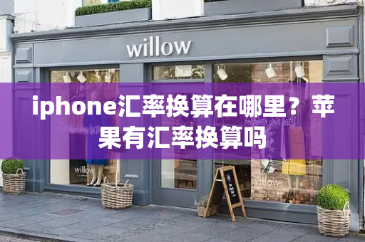 iphone汇率换算在哪里？苹果有汇率换算吗