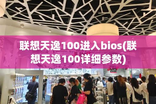 联想天逸100进入bios(联想天逸100详细参数)-第1张图片-星选测评