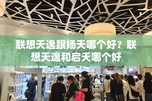 联想天逸跟扬天哪个好？联想天逸和启天哪个好