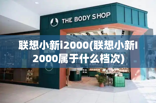 联想小新i2000(联想小新I2000属于什么档次)