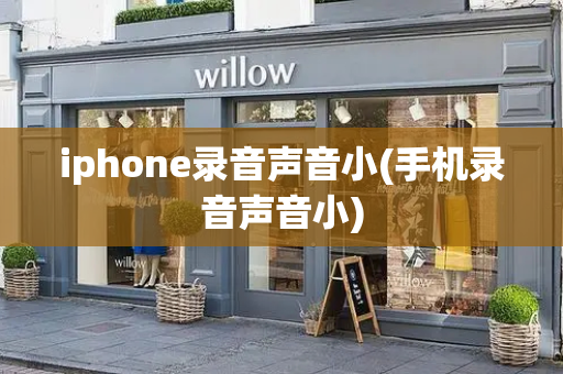 iphone录音声音小(手机录音声音小)
